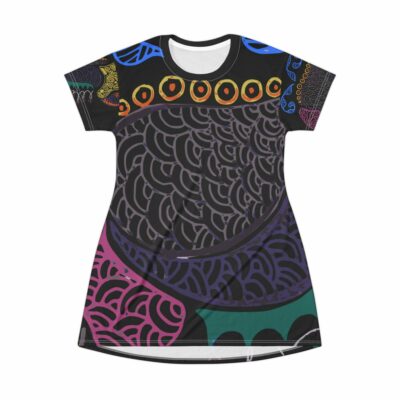 T-Shirt Dress Flower of the Forest – MaryQueen Original [Hand-Painted Design]