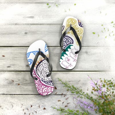 Flip Flops Flower of the Forest – MaryQueen Original [Hand-Painted Design]