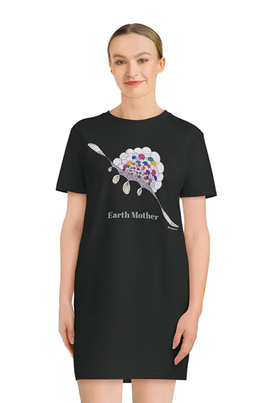 Earth Mother, Spinner T Shirt Dress 533x800