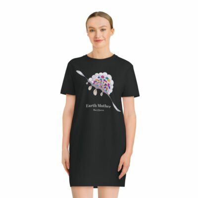 T-Shirt Dress Earth Mother – MaryQueen Original [Hand-Painted Design]
