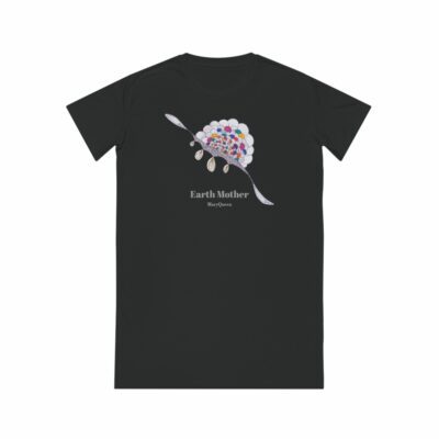 T-Shirt Dress Earth Mother – MaryQueen Original [Hand-Painted Design]