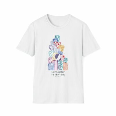 T-Shirt Life Ladder To The View – MaryQueen Original [Hand-Painted Design]