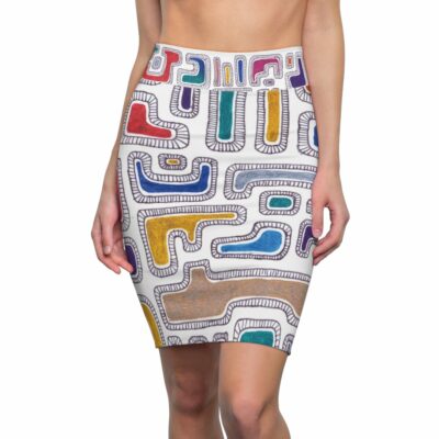 Pencil Skirt Pieces of Myself – MaryQueen Original [Hand-Painted Design] 