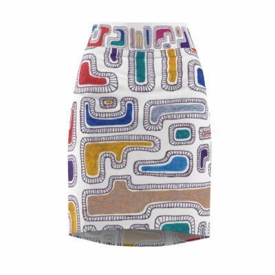 Pencil Skirt Pieces of Myself – MaryQueen Original [Hand-Painted Design] 
